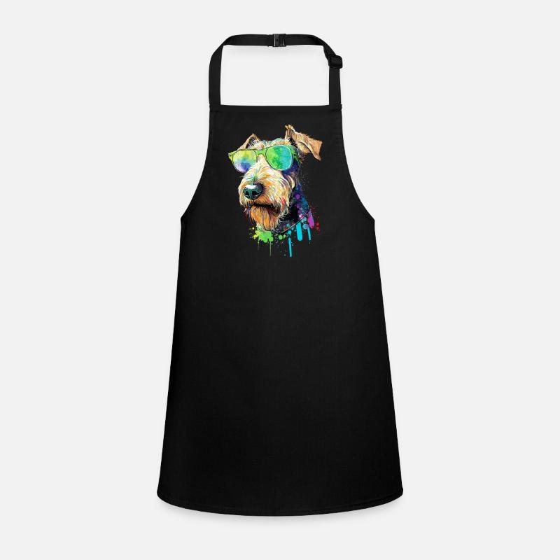 Welsh Terrier Airedale Terrier mit Sonnenbrille Schürze für Kinder