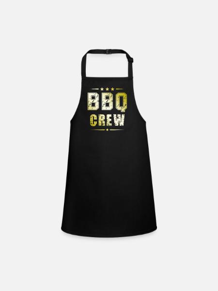 Bbq Crew - Children's Apron - black - Front