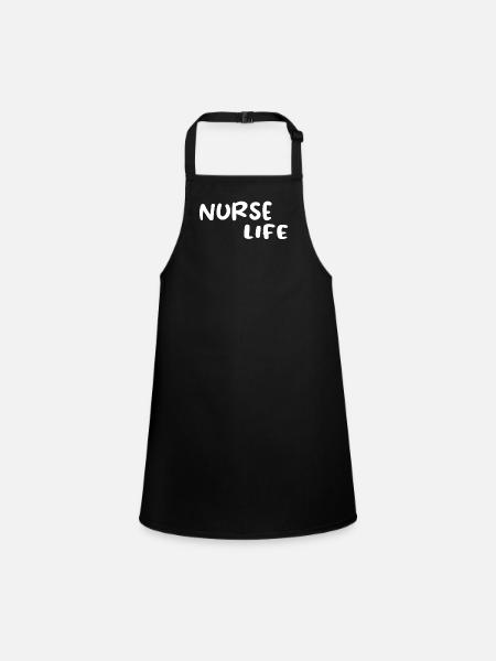 Infirmière infirmière - Vie infirmière - Tablier Enfant - noir - Devant