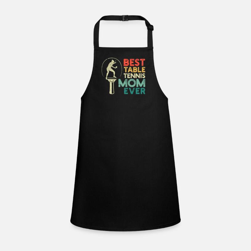 Meilleure maman de tennis de table jamais plus drôle Tablier Enfant