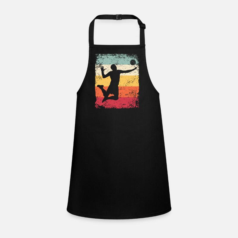 Volleyball Player Retro Beach Volleyball Children's Apron