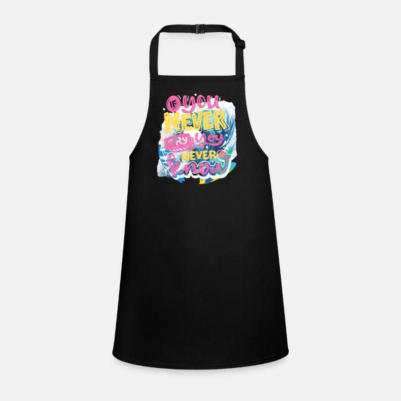 NEVER GIVE UP Children's Apron
