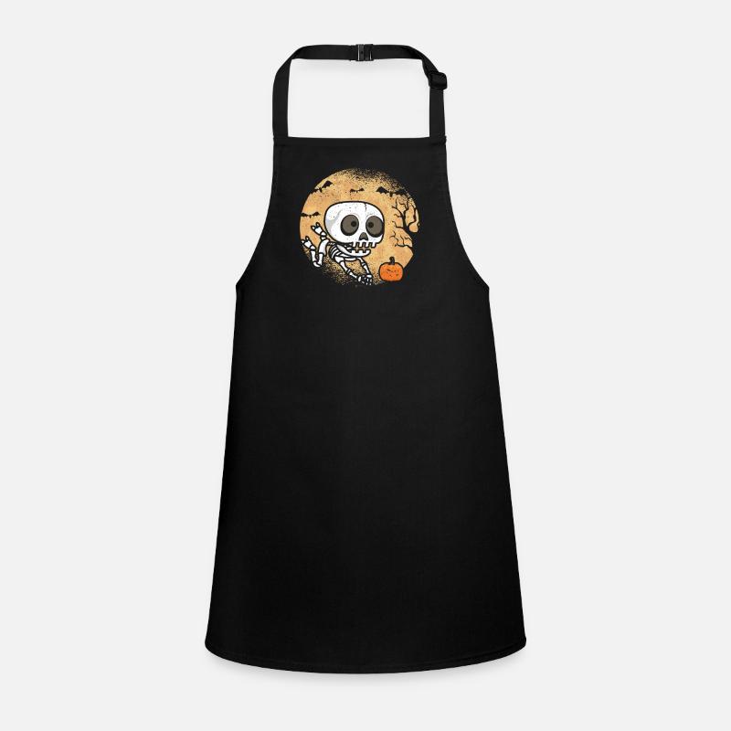 Skeleton Playing Volleyball Fan Player Coach Children's Apron