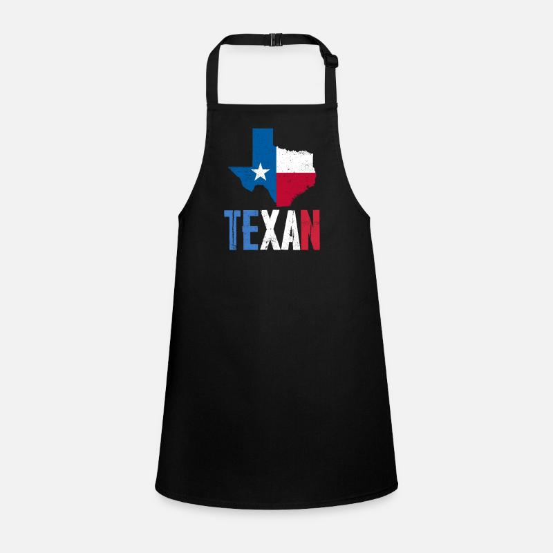 Texaner Texanisch Texas Stolz Sprüche Schürze für Kinder