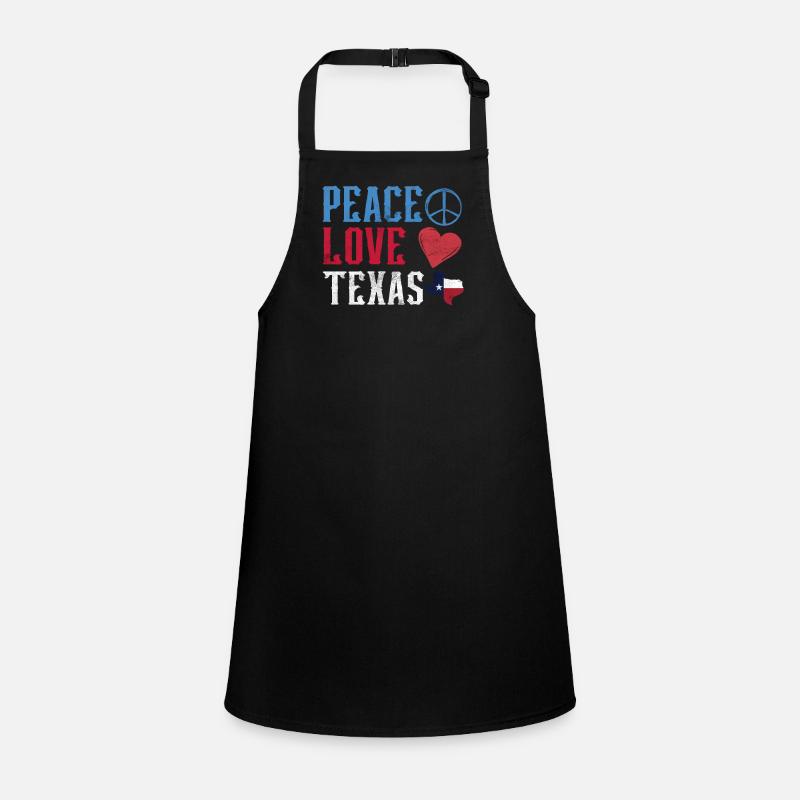 Peace Love Texas Texan Texan Pride Children's Apron