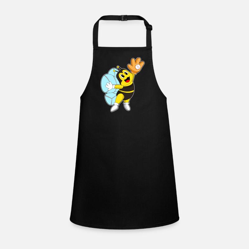 Bee Baseball Baseball Glove Children's Apron