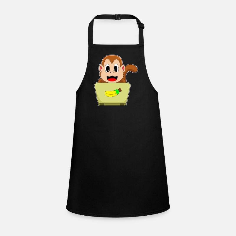 Monkey Laptop Children's Apron
