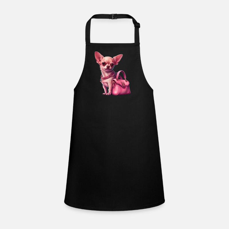 Chihuahua rose | pink Sac à main chiot mignon Tablier Enfant