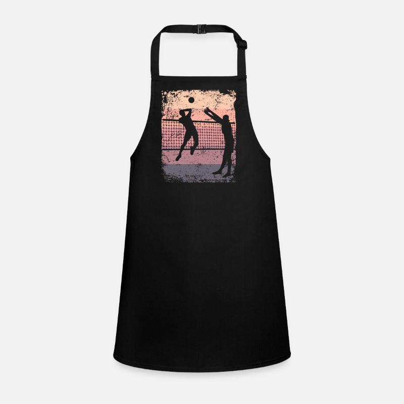Volleyball Player Retro Beach Volleyball Children's Apron