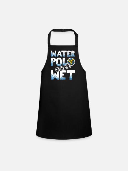 Le water-polo amusant me mouille - Tablier Enfant - noir - Devant