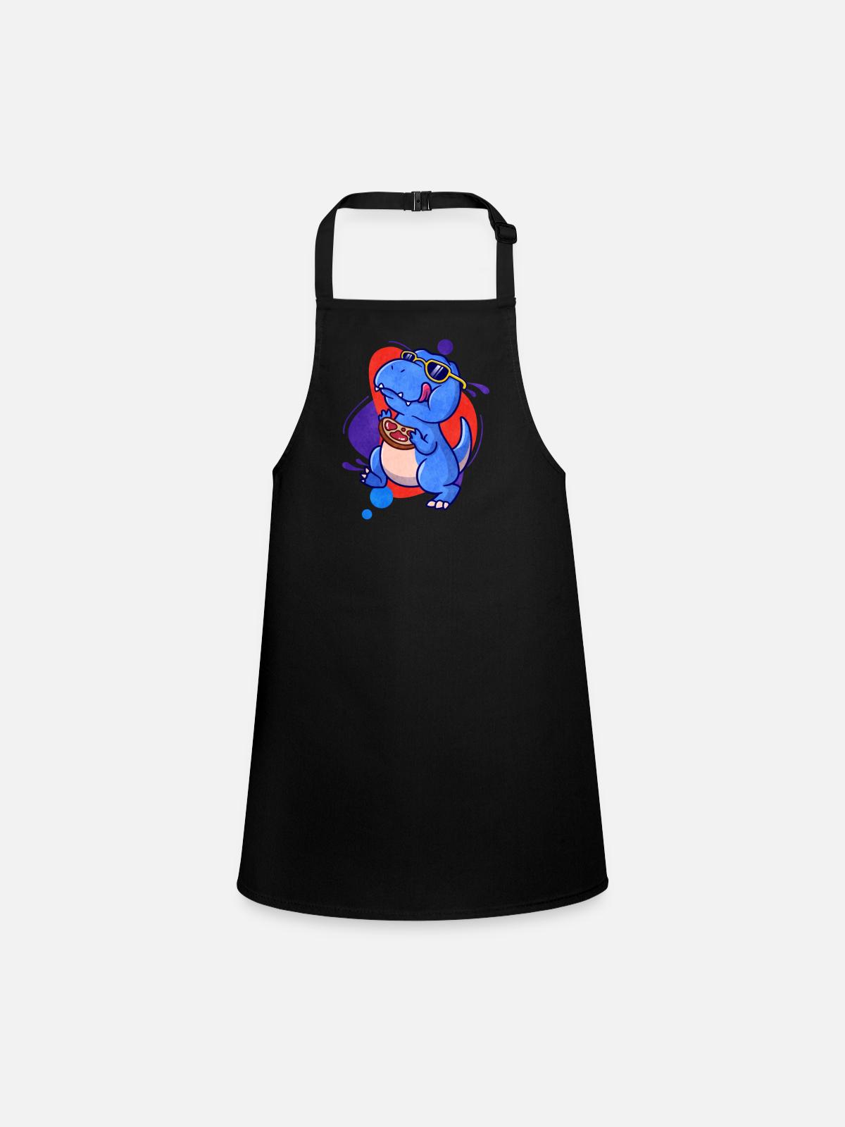 Steak - Children's Apron - black - Front