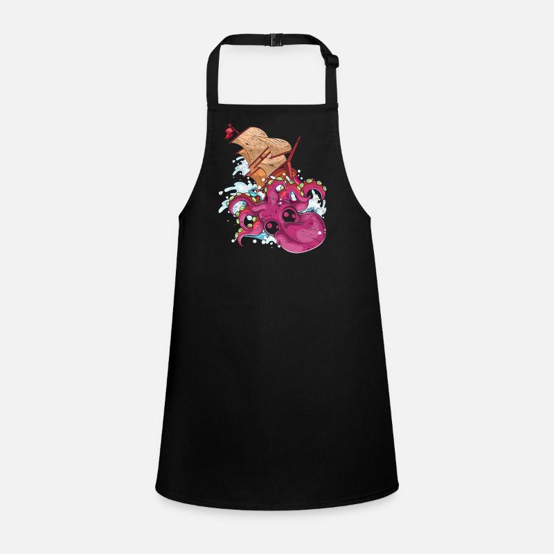 Oktopus Schiff Meeresbewohner Geschenk Kraken Schürze für Kinder