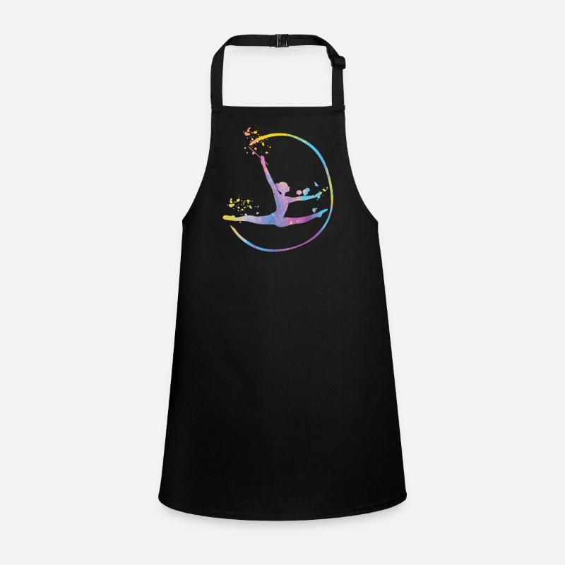 Gymnast with Band Rhythmic Gymnastics Children's Apron