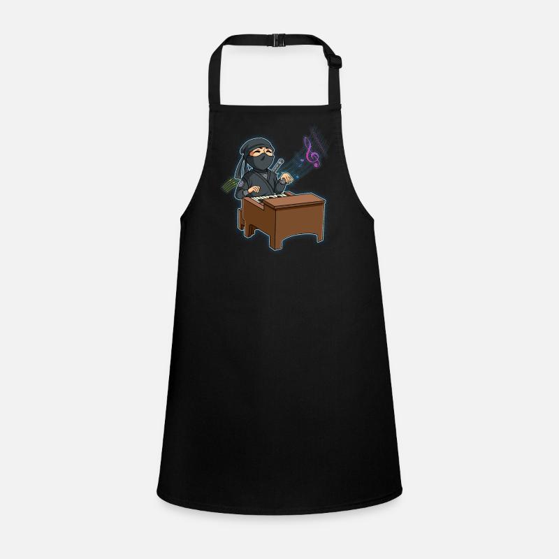 Ninja Piano Player Children's Apron