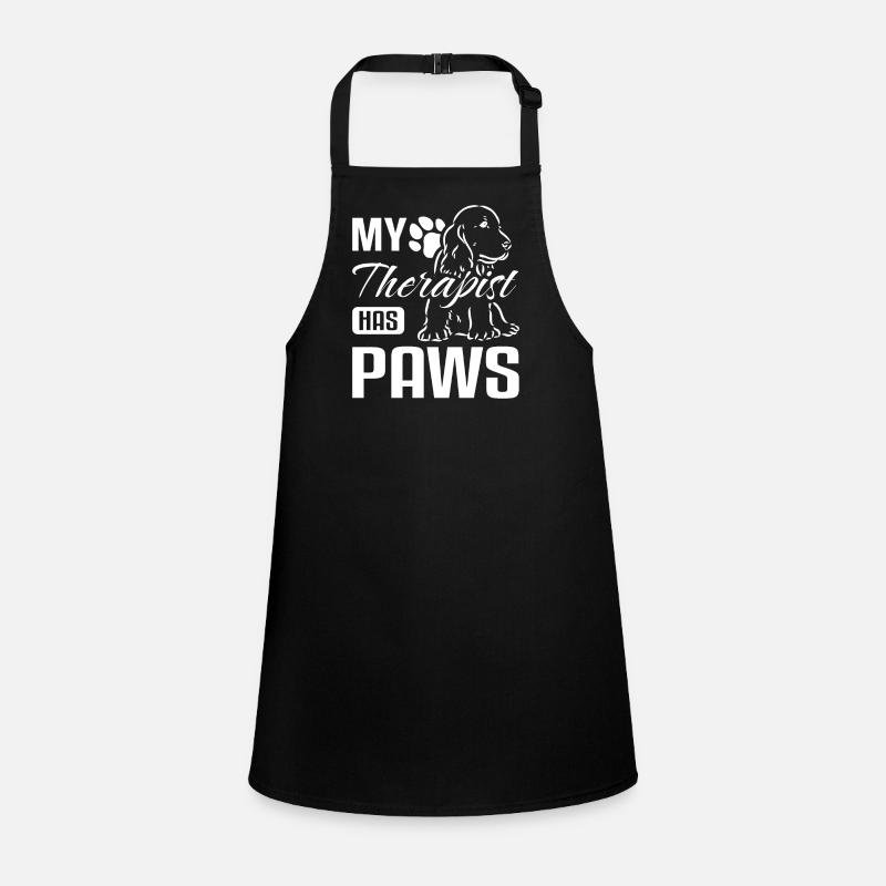 My therapist has paws cocker spaniel Schürze für Kinder