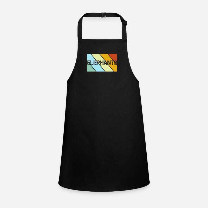 Elefanten Retro Schürze für Kinder