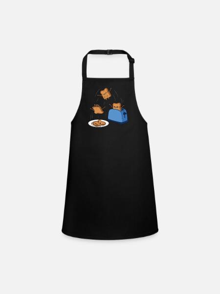 Toast - Schürze für Kinder - Schwarz - Vorne