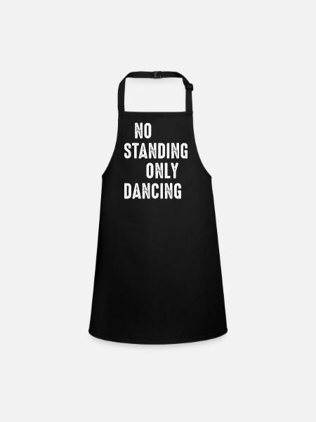 Dancing Dance Music - Children's Apron - black - Front