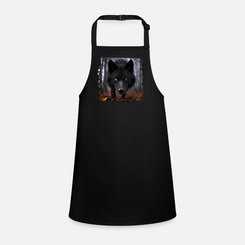 Wolves realistic wolf Children's Apron