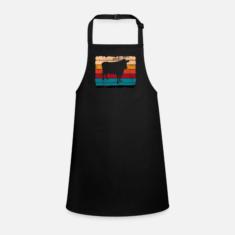 Cow Retro Moo Farmer Milk Farm Gift Children's Apron
