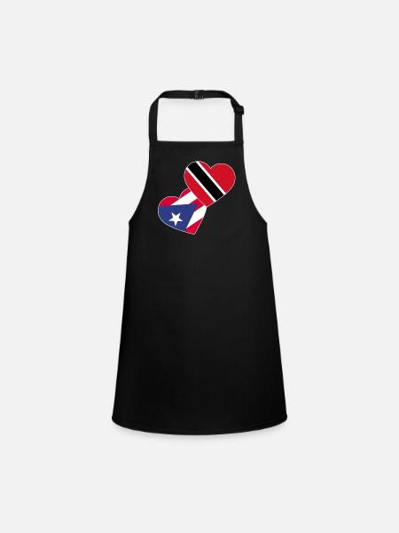 Drapeau de Trinité-et-Tobago - Tablier Enfant - noir - Devant