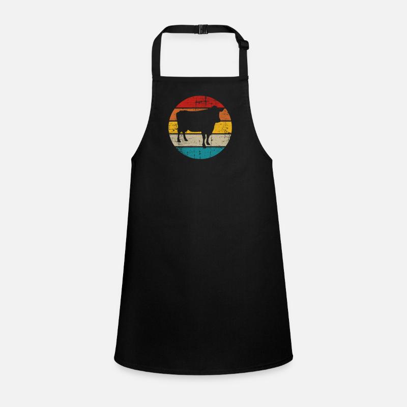 Cow Retro Moo Farmer Milk Farm Gift Children's Apron