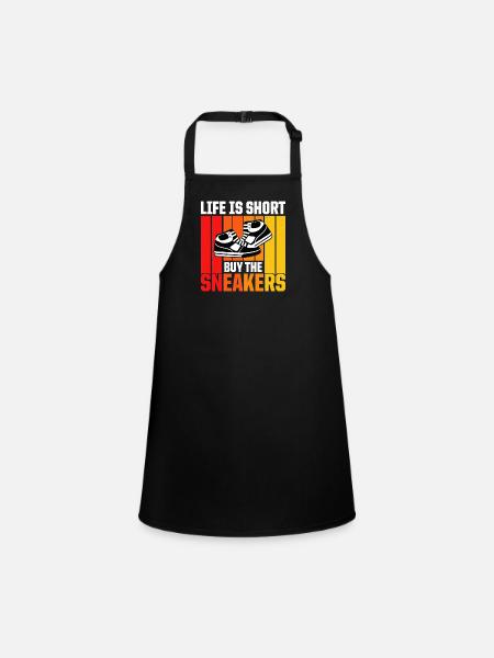 Shoe Collector Sneaker Collector Sneakerhead - Children's Apron - black - Front