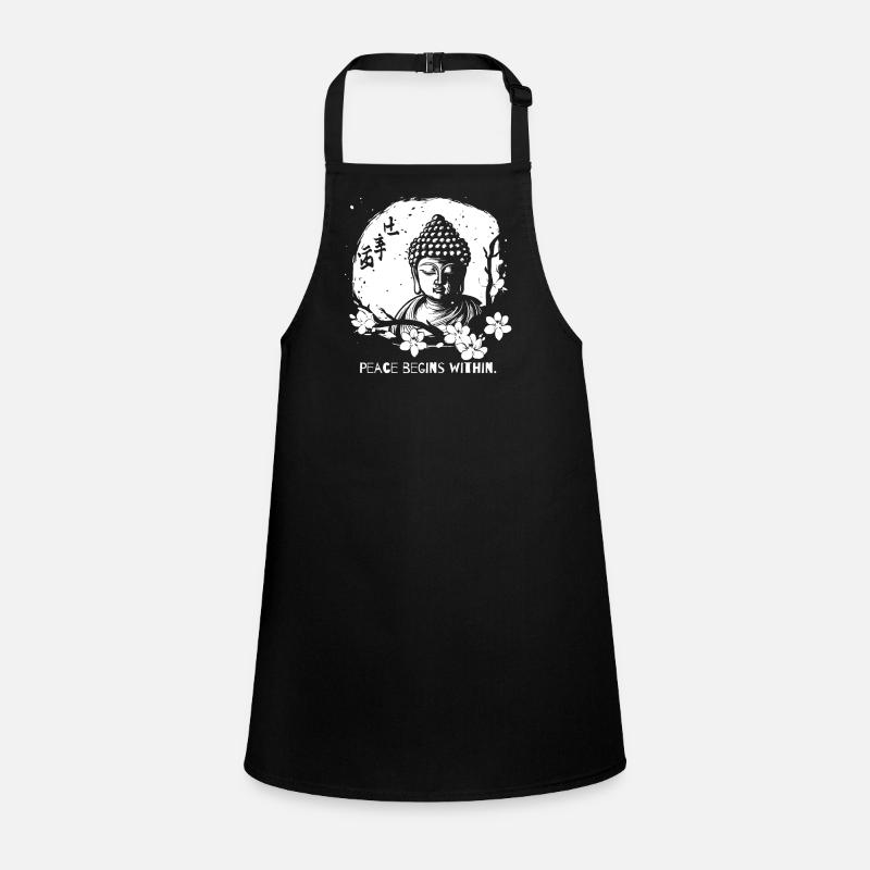 Peace begins within - Buddha Children's Apron