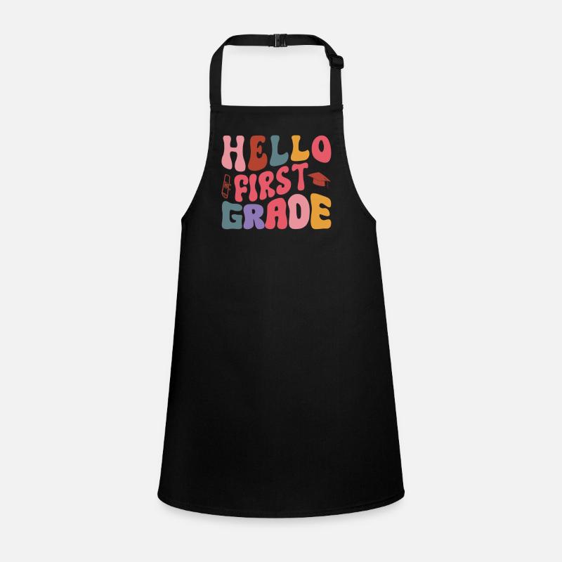 Hello 1st Grade Back To School First Day Children's Apron