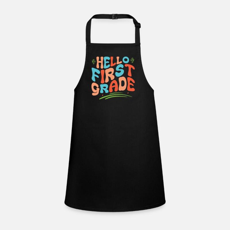 Hello 1st Grade Back To School First Day Children's Apron