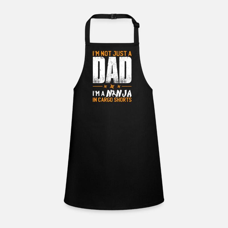 Drôle Ninja papa Fête des pères Pops Tablier Enfant