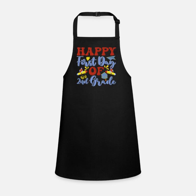 Second Grade Rainbow Girls Boys Teacher Team 2nd Children's Apron