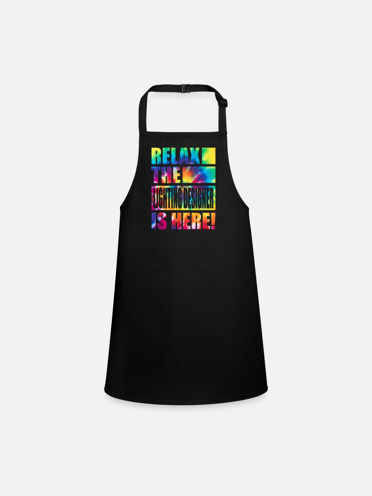 Lighting Designer Funny Saying - Children's Apron - black - Front