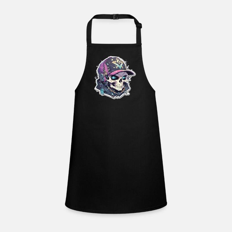 Totenkopf Schürze für Kinder