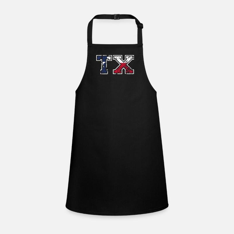 Texas Drapeau américain Noir Tablier Enfant