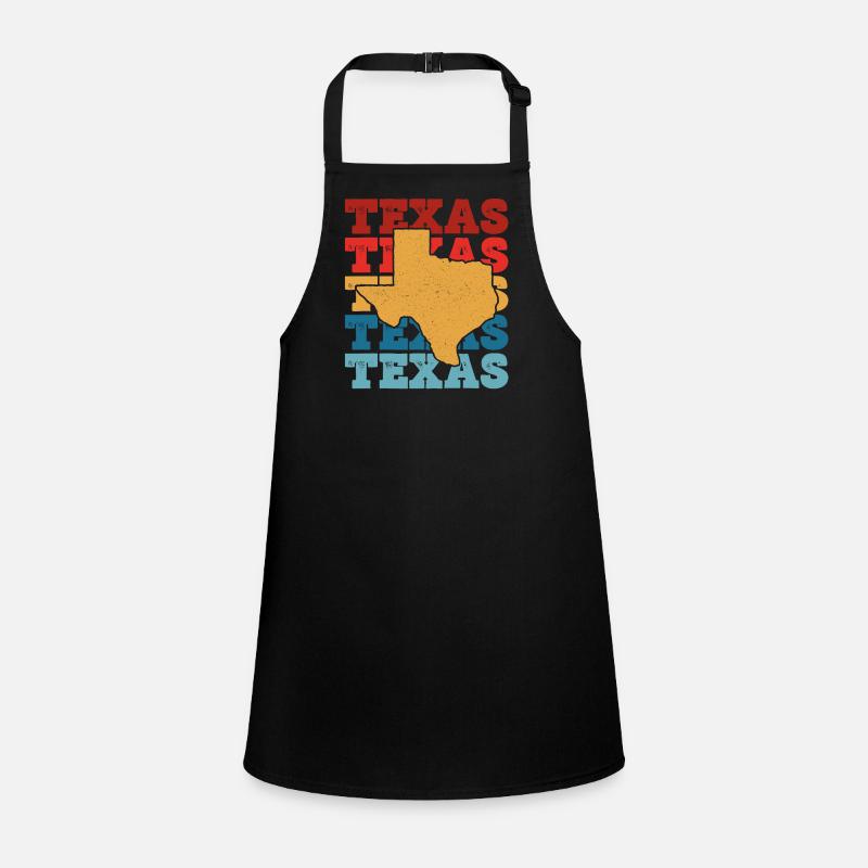 Texas Coloré Rétro Noir Tablier Enfant