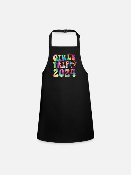 Girls Weekend Women Girls Trip 2024 - Children's Apron - black - Front