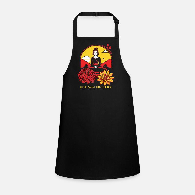 Keep calm and let go with yoga Children's Apron