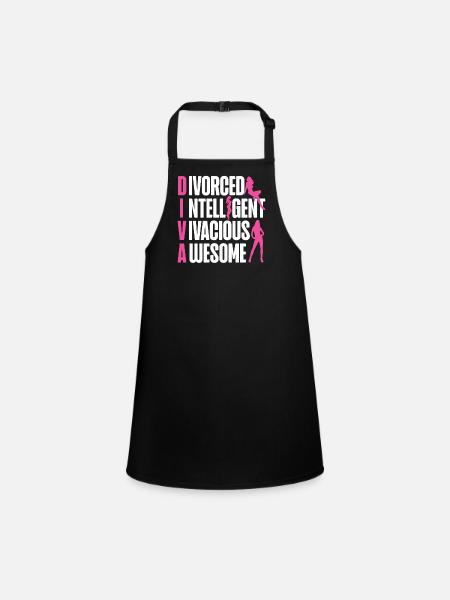 Happy Divorce Party divorcé - Tablier Enfant - noir - Devant