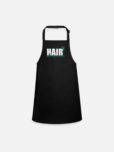 Hair Whisperer Friseur Beruf Haare - Schürze für Kinder - Schwarz - Vorne