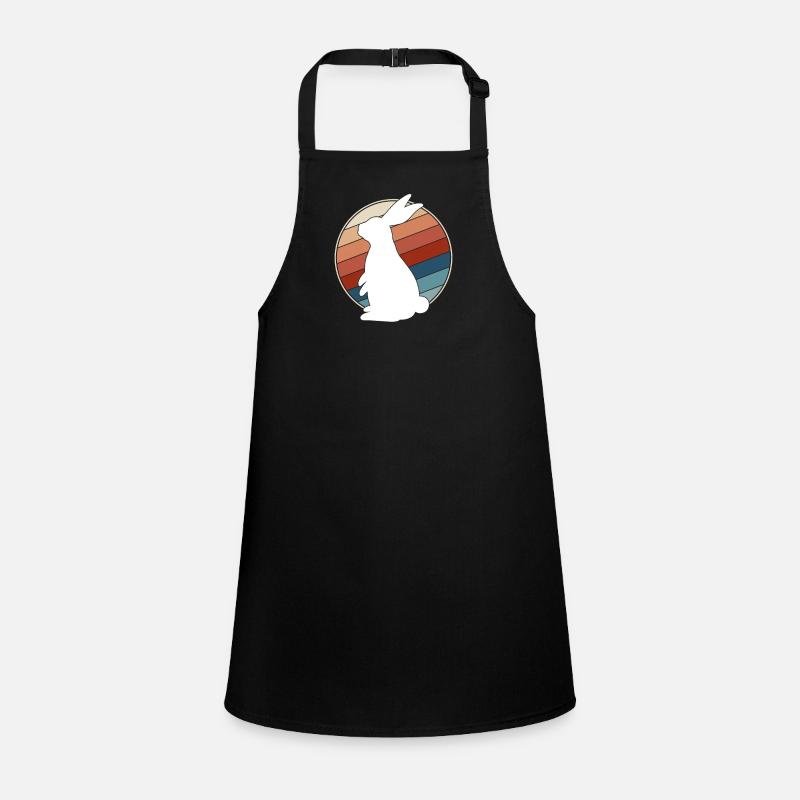Hase Retro Schürze für Kinder