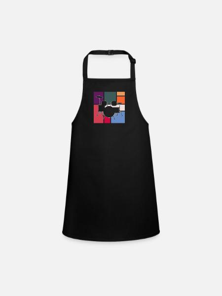 Percussion - Tablier Enfant - noir - Devant