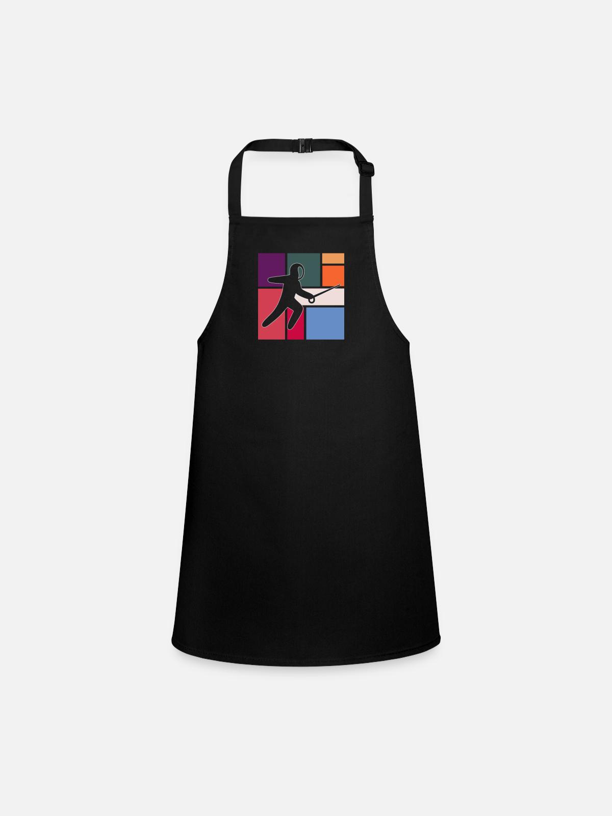 Fencing - Children's Apron - black - Front