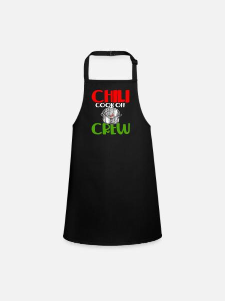 Chili Cook Off Crew Cooking Contest Winning Team - Children's Apron - black - Front