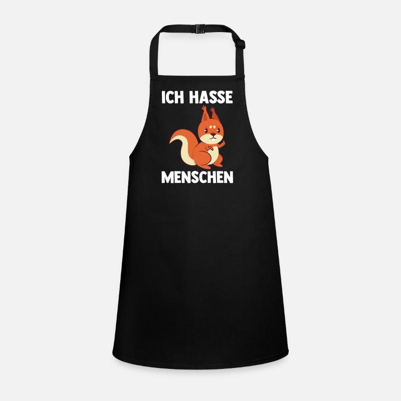 Eichhörnchen Ich Hasse Menschen Schürze für Kinder