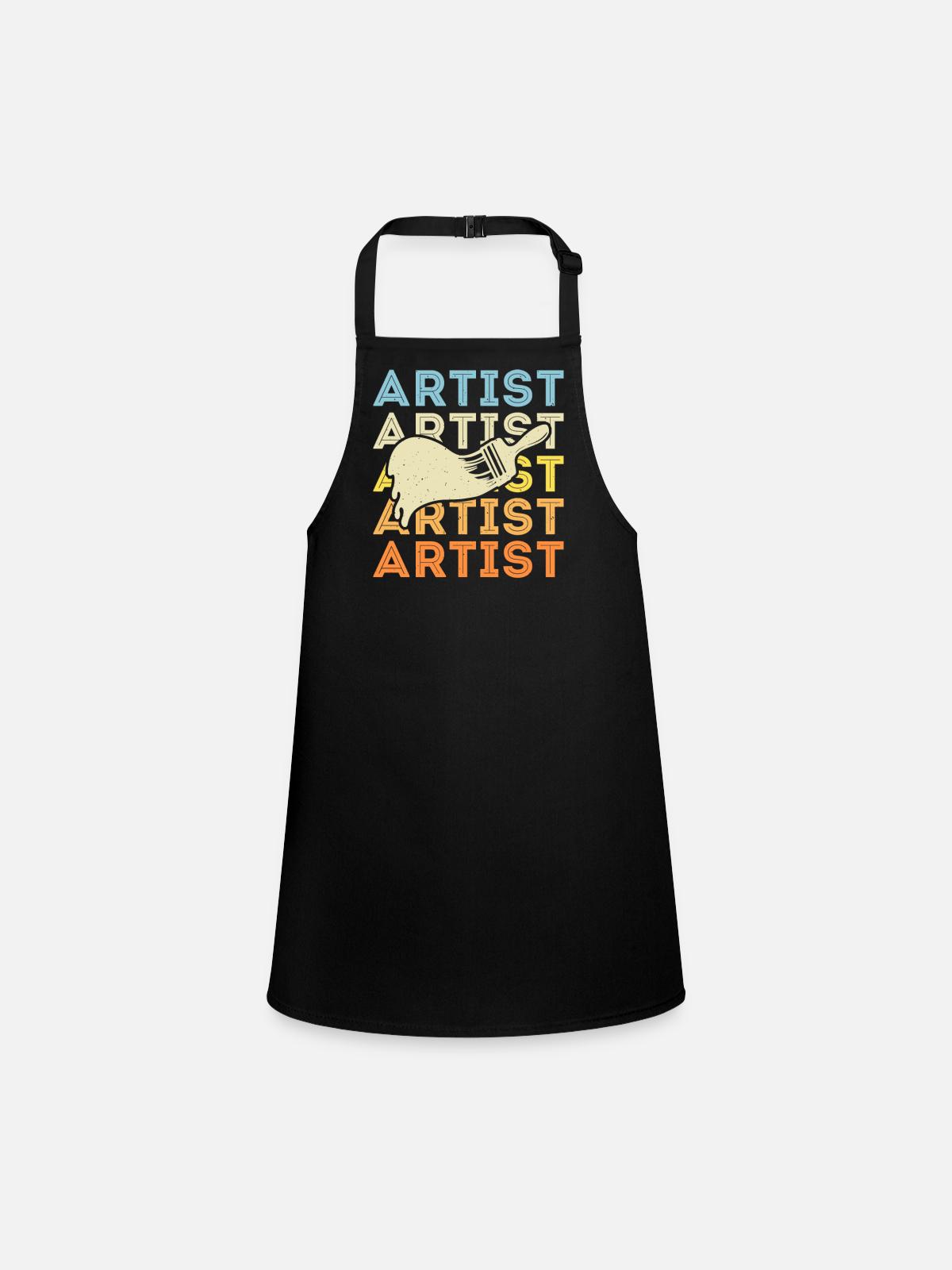 Artiste - Tablier Enfant - noir - Devant