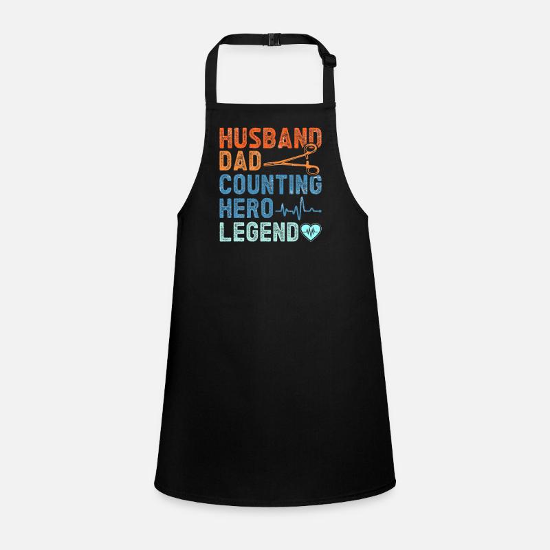 Husband, Dad, Counting Hero, Legend - Operation Children's Apron