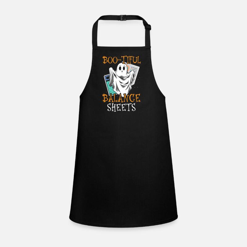 Boo-tiful Balance Sheets Accountant Halloween Children's Apron