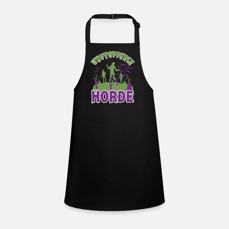 "Unstoppable Horde", Horde Zombie Halloween Tablier Enfant