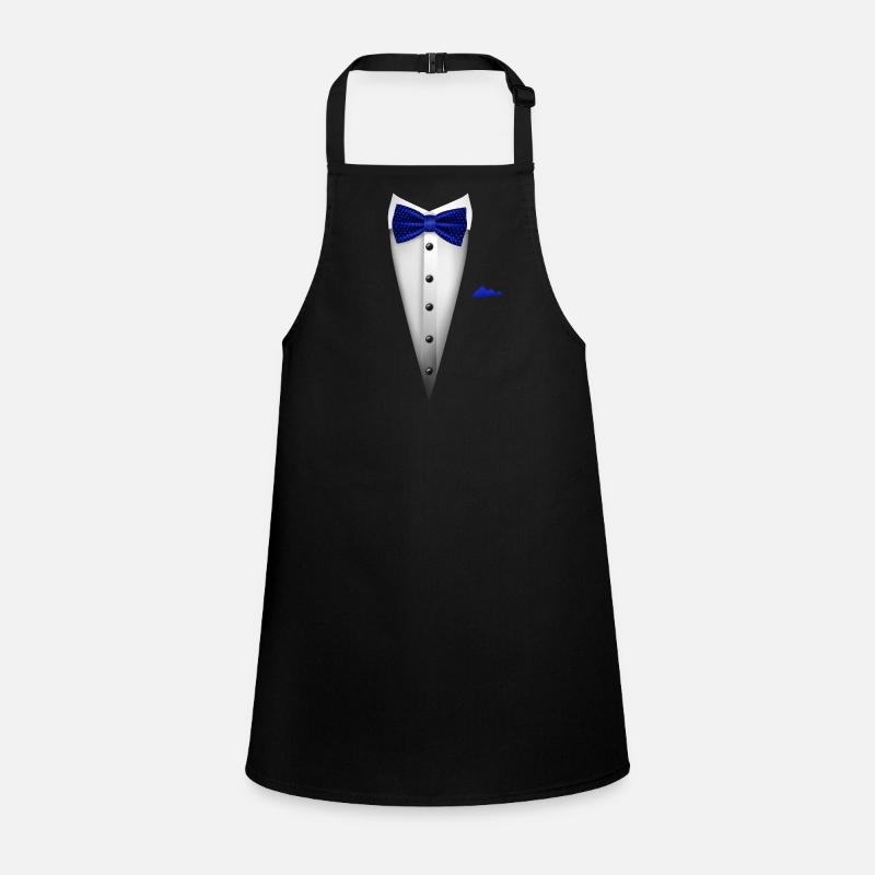 Tuxedo design with Bowtie For Weddings And Children's Apron